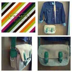 AUTHENTIC SUEDE COACH CROSS BODY BAG!!!